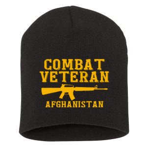 Afghanistan Combat Veteran Proud Short Acrylic Beanie