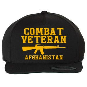 Afghanistan Combat Veteran Proud Wool Snapback Cap