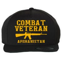 Afghanistan Combat Veteran Proud Wool Snapback Cap