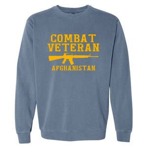 Afghanistan Combat Veteran Proud Garment-Dyed Sweatshirt