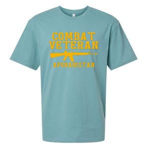 Afghanistan Combat Veteran Proud Sueded Cloud Jersey T-Shirt