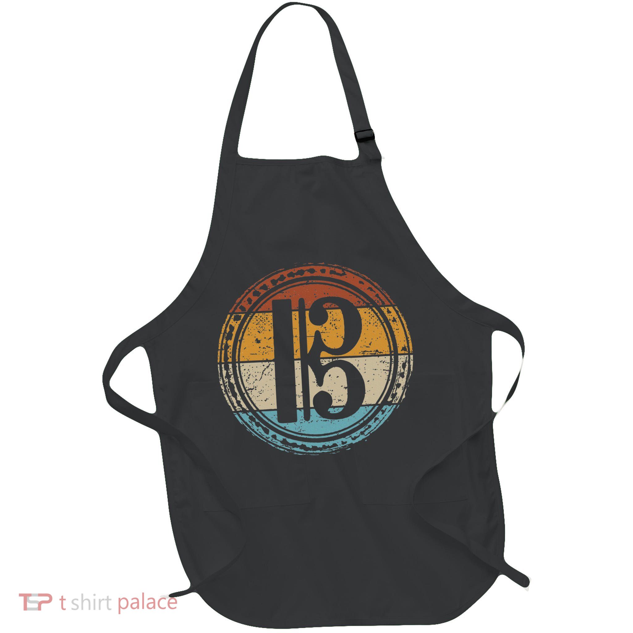 Alto Clef Viola Player Violist Full-Length Apron With Pockets