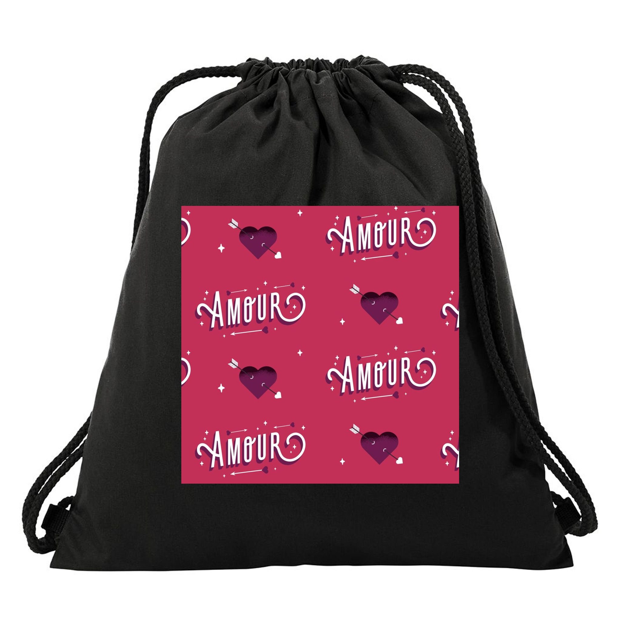 Amour Cute Valentine's Day Gift Drawstring Bag