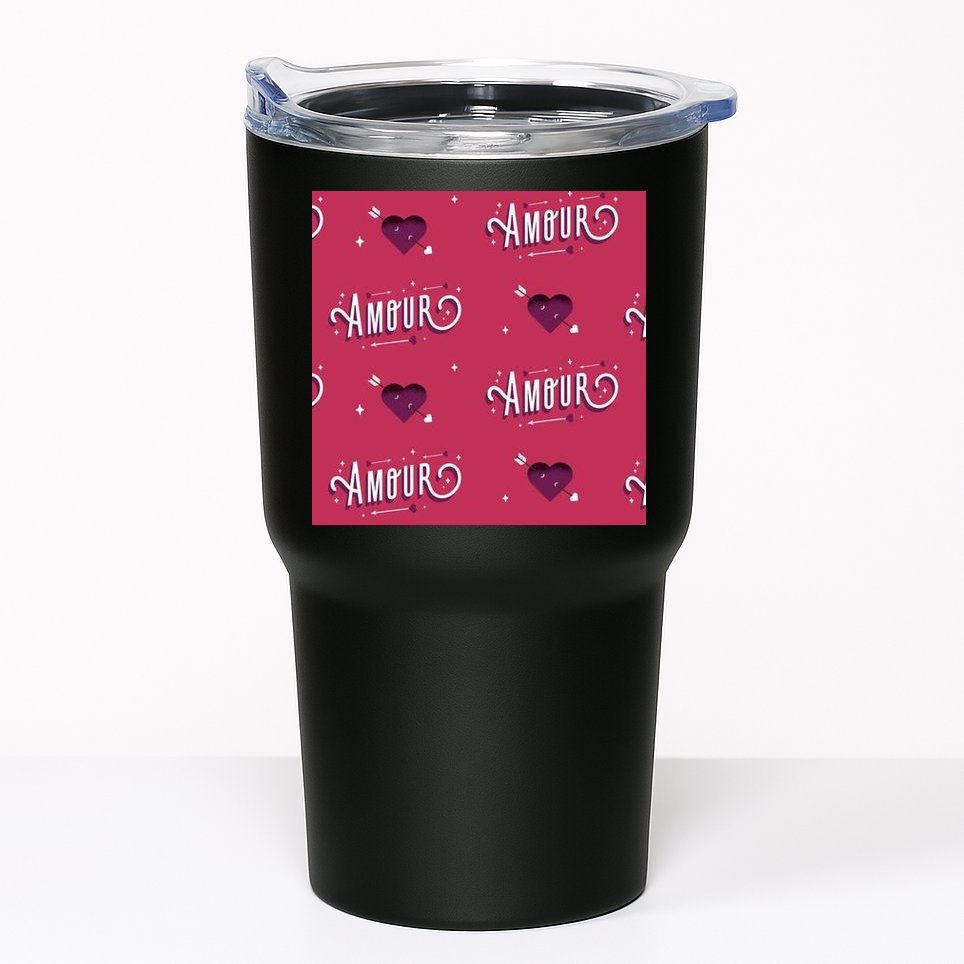 Amour Cute Valentine's Day Gift Tumbler