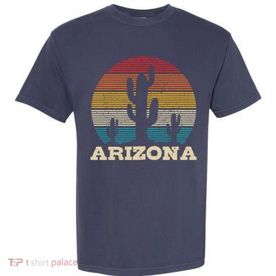 Arizona Cactus Vintage Retro Desert Souvenir Gift Garment-Dyed Heavyweight T-Shirt
