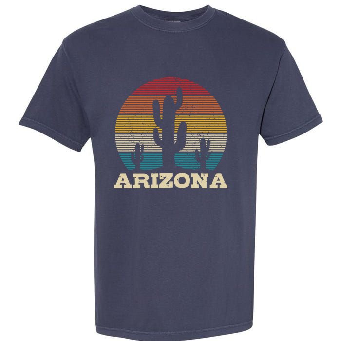 Arizona Cactus Vintage Retro Desert Souvenir Gift Garment-Dyed Heavyweight T-Shirt