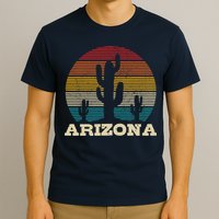 Arizona Cactus Vintage Retro Desert Souvenir Gift T-Shirt