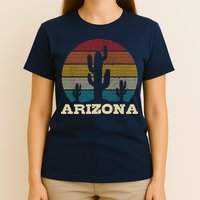 Arizona Cactus Vintage Retro Desert Souvenir Gift T-Shirt
