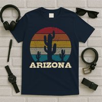 Arizona Cactus Vintage Retro Desert Souvenir Gift T-Shirt