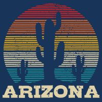Arizona Cactus Vintage Retro Desert Souvenir Gift T-Shirt