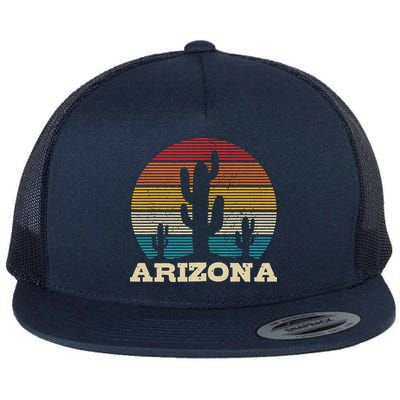 Arizona Cactus Vintage Retro Desert Souvenir Gift Flatbill Hat