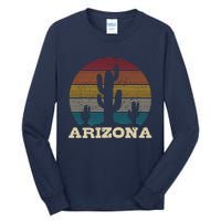 Arizona Cactus Vintage Retro Desert Souvenir Gift Tall Long Sleeve T-Shirt