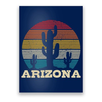 Arizona Cactus Vintage Retro Desert Souvenir Gift Poster