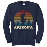 Arizona Cactus Vintage Retro Desert Souvenir Gift Tall Sweatshirt