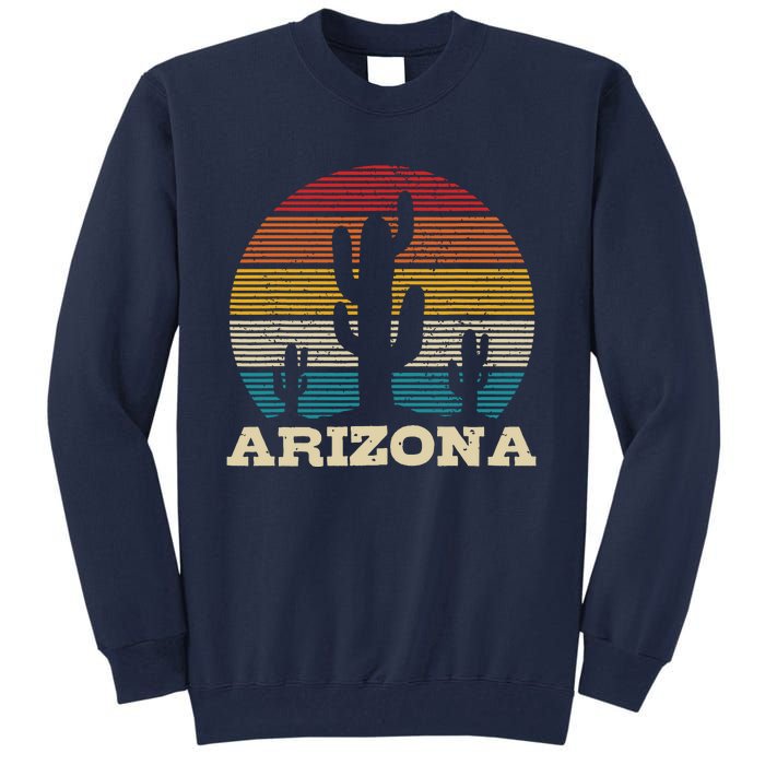 Arizona Cactus Vintage Retro Desert Souvenir Gift Tall Sweatshirt