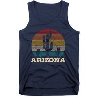 Arizona Cactus Vintage Retro Desert Souvenir Gift Tank Top