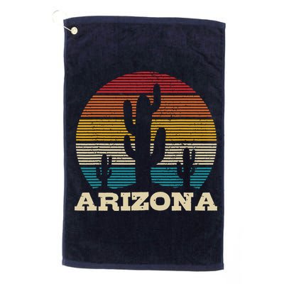 Arizona Cactus Vintage Retro Desert Souvenir Gift Golf Towel