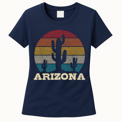 Arizona Cactus Vintage Retro Desert Souvenir Gift Womens T-Shirt