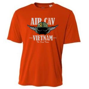 Air Cav Vietnam Huey Pilot Helmet (Distressed) Cooling Performance Crew T-Shirt