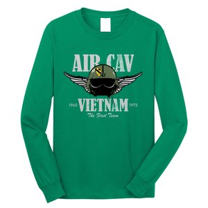 Air Cav Vietnam Huey Pilot Helmet (Distressed) Long Sleeve Shirt