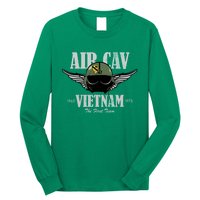 Air Cav Vietnam Huey Pilot Helmet (Distressed) Long Sleeve Shirt