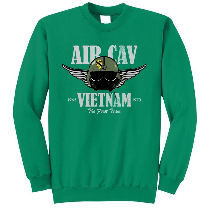 Air Cav Vietnam Huey Pilot Helmet (Distressed) Sweatshirt