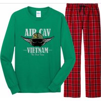 Air Cav Vietnam Huey Pilot Helmet (Distressed) Long Sleeve Pajama Set