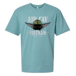 Air Cav Vietnam Huey Pilot Helmet (Distressed) Sueded Cloud Jersey T-Shirt