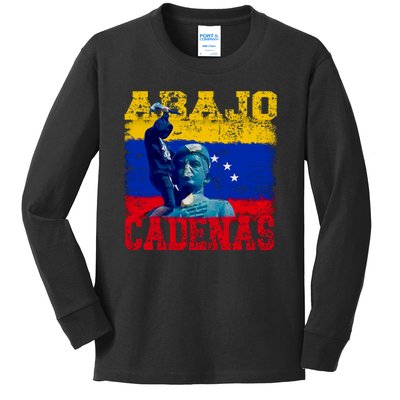 Abajo Cadenas Venezuela Kids Long Sleeve Shirt