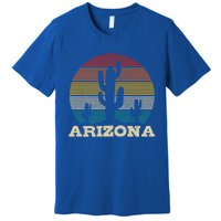 Arizona Cactus Vintage Retro Desert Souvenir Gift Premium T-Shirt