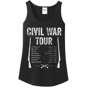 American Civil War Tour Battle Dates Reenactment Gettysburg Ladies Essential Tank