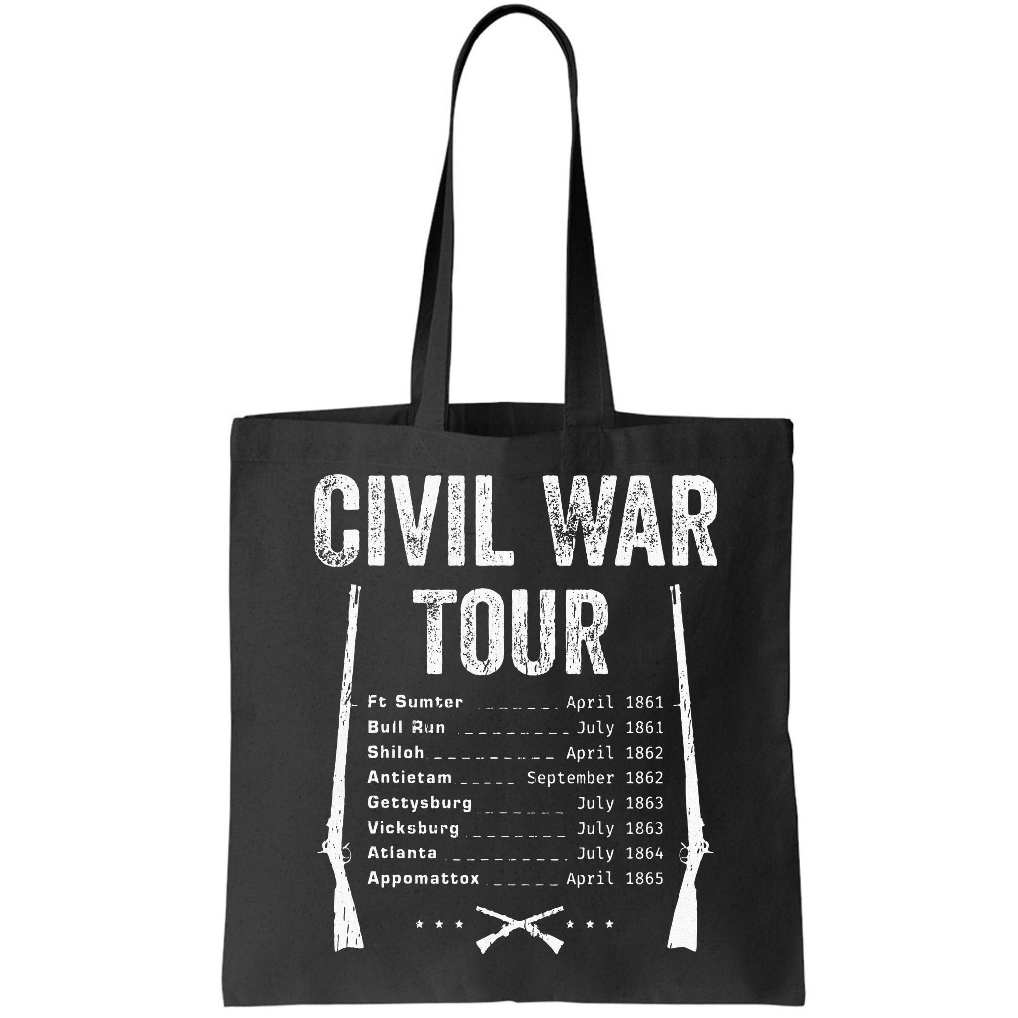 American Civil War Tour Battle Dates Reenactment Gettysburg Bag