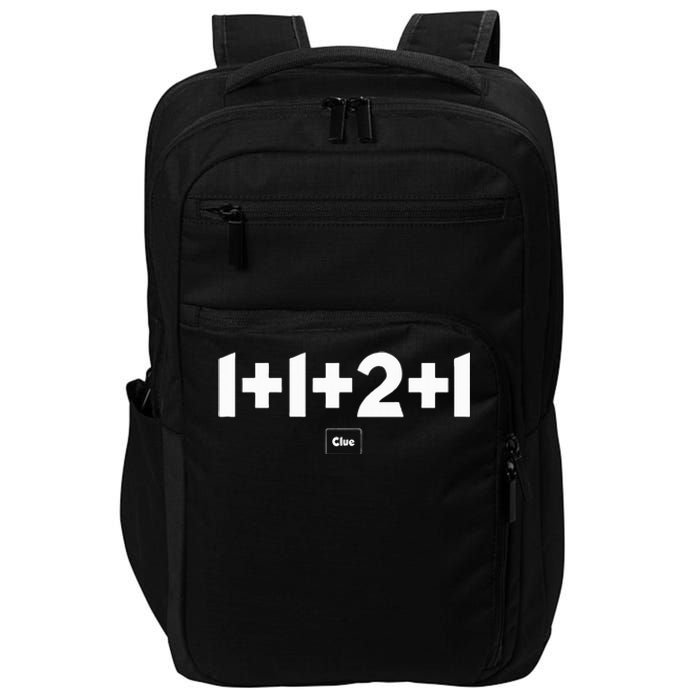 A Clue White 1980s Impact Tech Backpack