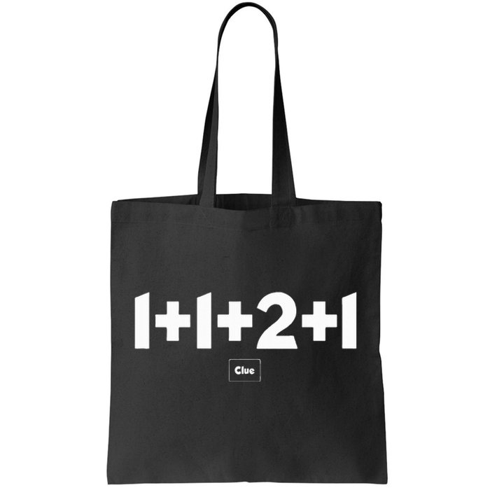 A Clue White 1980s Tote Bag