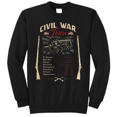 American Civil War Battle Dates Reenactment Gettysburg Sweatshirt