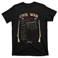 American Civil War Battle Dates Reenactment Gettysburg T-Shirt