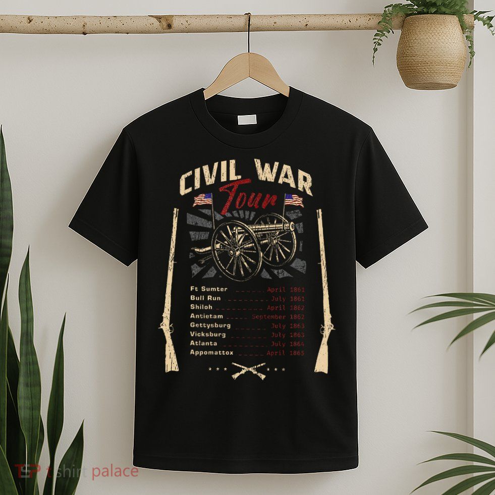 American Civil War Battle Dates Reenactment Gettysburg T-Shirt