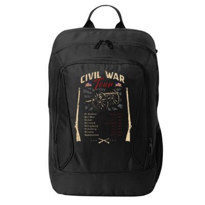 American Civil War Battle Dates Reenactment Gettysburg City Backpack