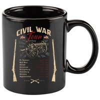 American Civil War Battle Dates Reenactment Gettysburg 11oz C Handle Ceramic Mug