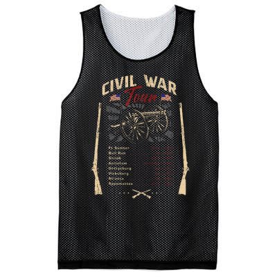 American Civil War Battle Dates Reenactment Gettysburg Mesh Reversible Basketball Jersey Tank