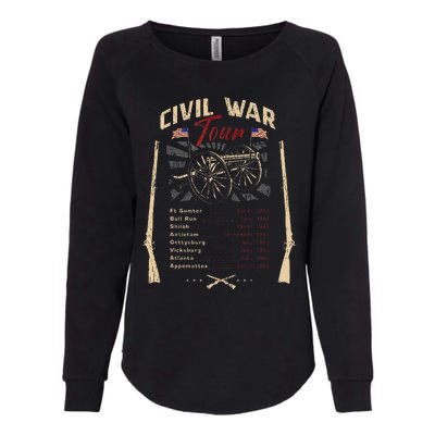 American Civil War Battle Dates Reenactment Gettysburg Womens California Wash Sweatshirt