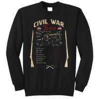 American Civil War Battle Dates Reenactment Gettysburg Tall Sweatshirt