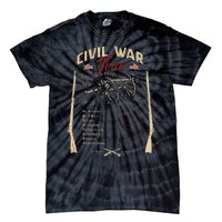 American Civil War Battle Dates Reenactment Gettysburg Tie-Dye T-Shirt