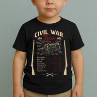 American Civil War Battle Dates Reenactment Gettysburg Toddler T-Shirt