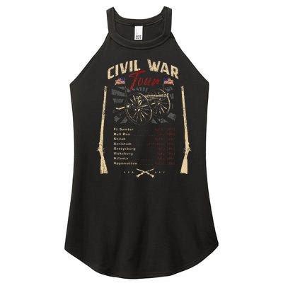 American Civil War Battle Dates Reenactment Gettysburg Women’s Perfect Tri Rocker Tank