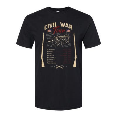 American Civil War Battle Dates Reenactment Gettysburg Softstyle CVC T-Shirt