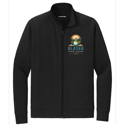 Alaska Cruise Wear Alaska Design Alaska Cruise 2024 Group Stretch Full-Zip Cadet Jacket