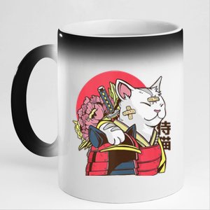 Anime Cat Waifu Who Loves Anime Ramen And Sketching Japan 11oz Black Color Changing Mug