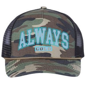 Always Cold Winter Christmas Season Retro Rope Trucker Hat Cap