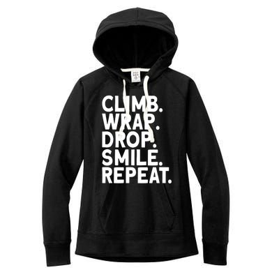 Aerialist Climb Warp Drop Smile Repeat Aerial Silks Cool Gift Women's Fleece Hoodie